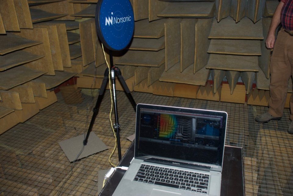 Orfield Acoustic Camera in Anechoic Chamber